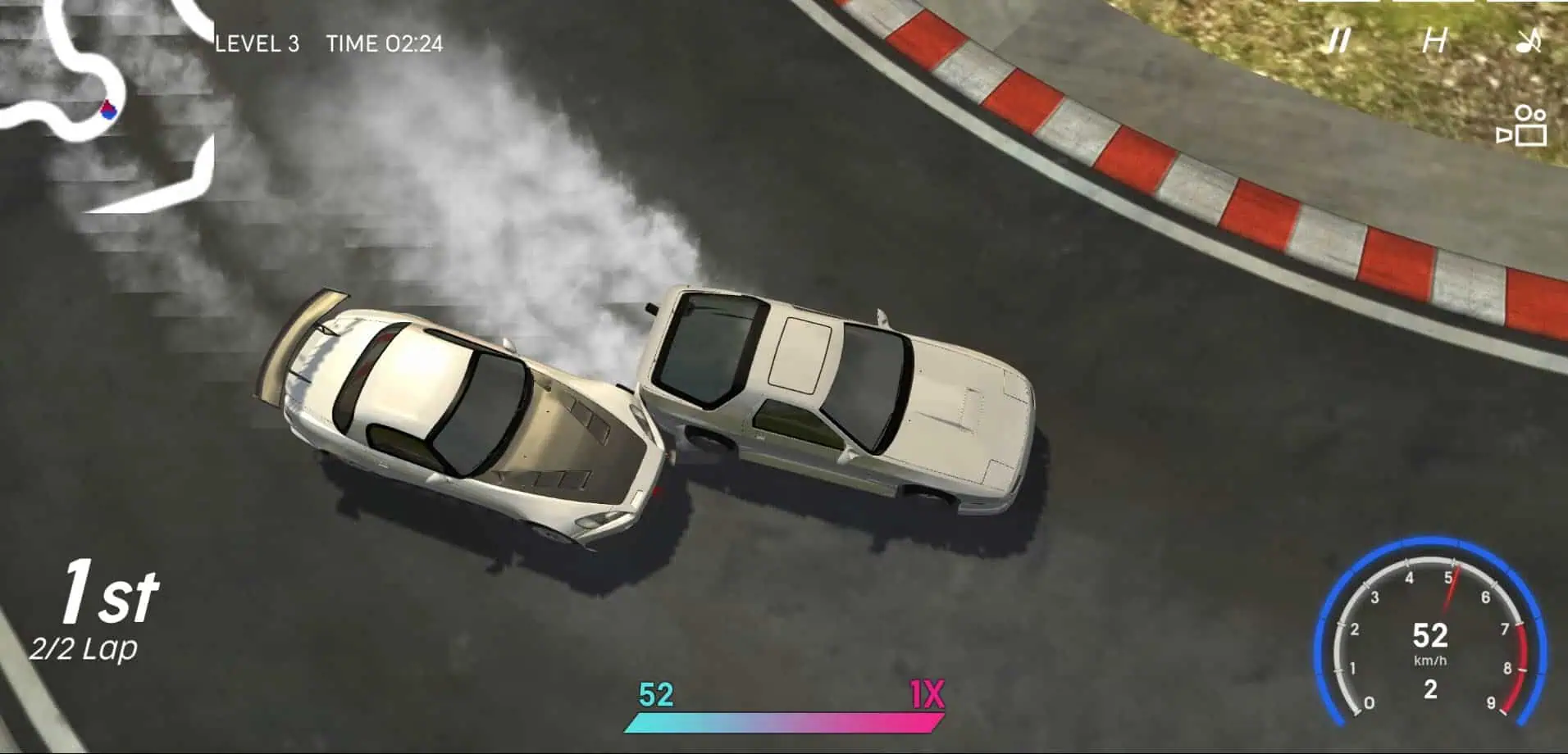 Crazy Drift score loop and garage