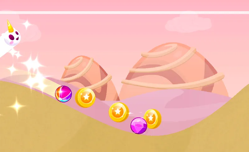 Curve Rush 2: coins, unlocks, and varied dunes